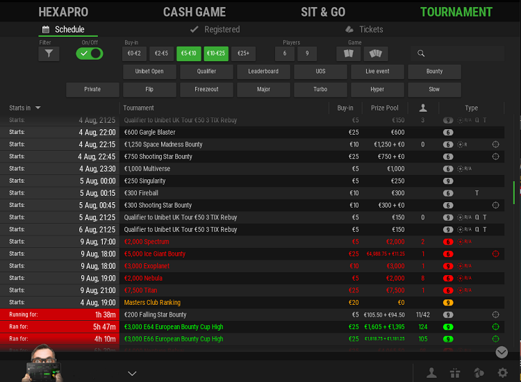 Unibet готовит большое обновление игрового клиента и VIP-системы, а сейчас там проходит серия на €250,000 2