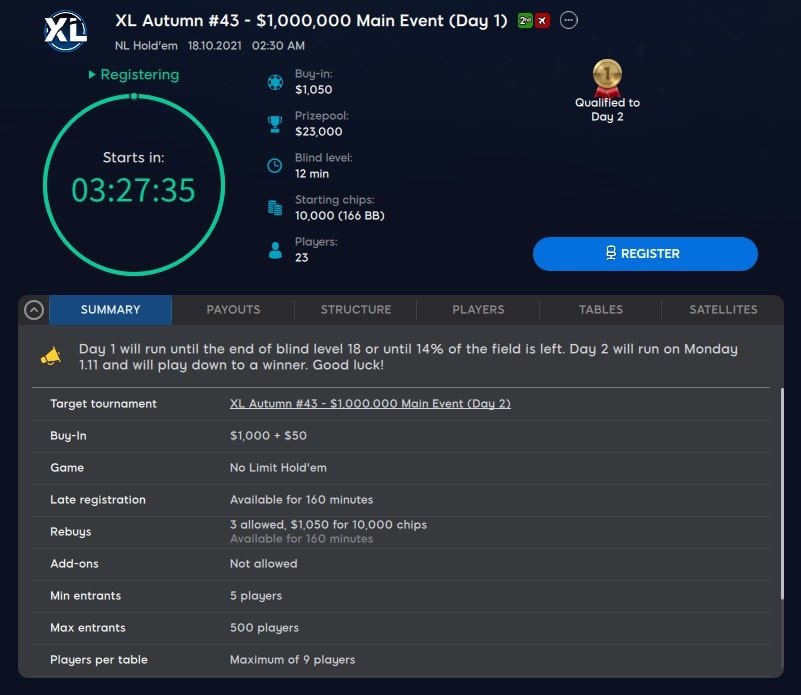 Сегодня на 888poker стартует рекордная серия XL Autumn с гарантией более $2,000,000 6