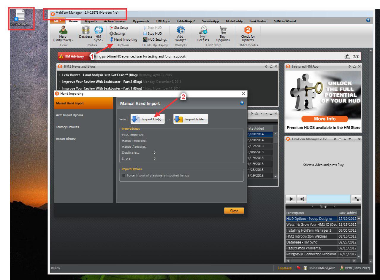 Руководство по экспорту истории раздач с partypoker во все популярные трекеры 4