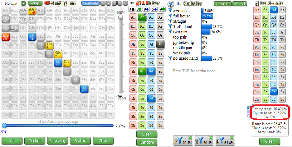 Как разыграть топ-пару по риверу в 3бет-поте 5