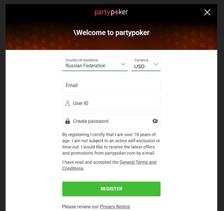 На partypoker доступен отыгрываемый бонус на депозит 100% до $600 2