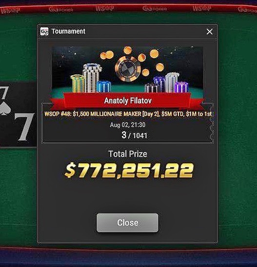 Анатолий Филатов WSOP