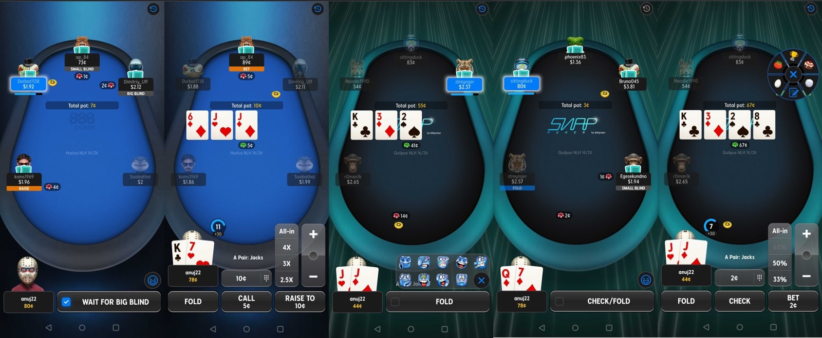 Комнаты PokerMatch, 888poker и partypoker обновили свои мобильные приложения 5