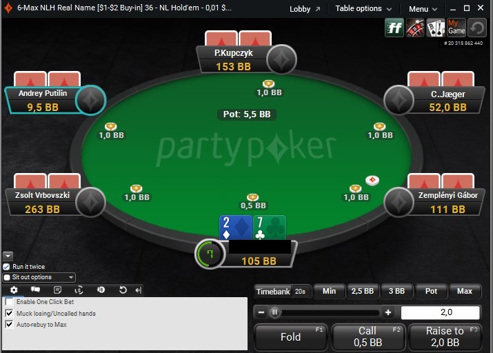 partypoker — полный тест-драйв покерного рума 19