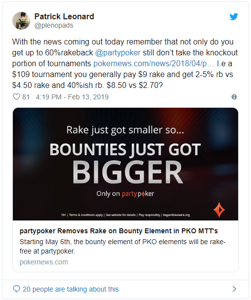 partypoker Патрик Леонард