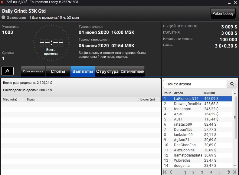 Составляем турнирное расписание 1
