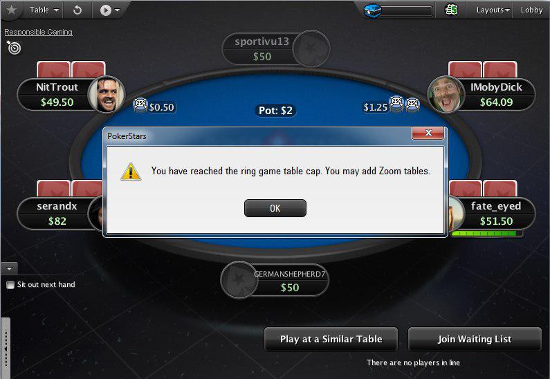 PokerStars мультитейблинг