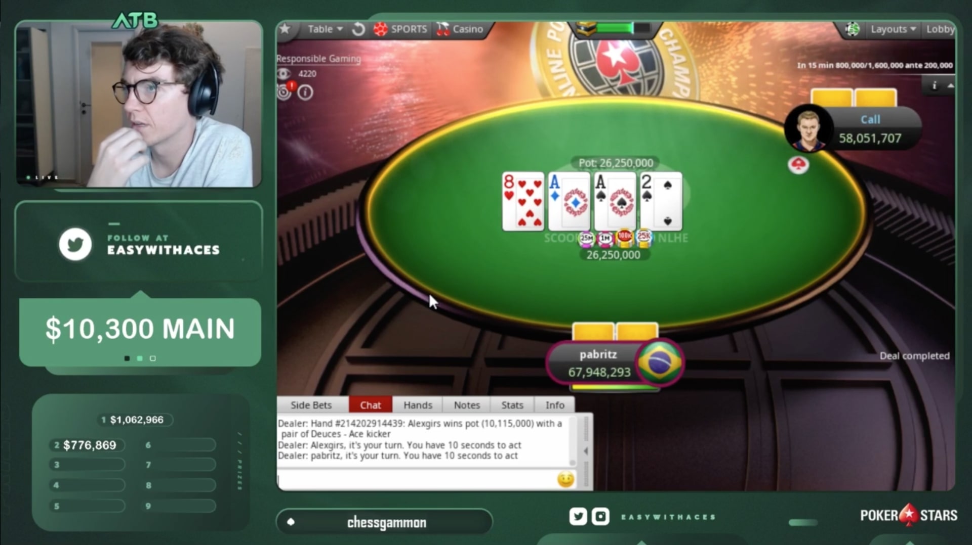 Белорус Александр «alexgirs» Гирс выиграл SCOOP ME на PokerStars и получил $920,595 10