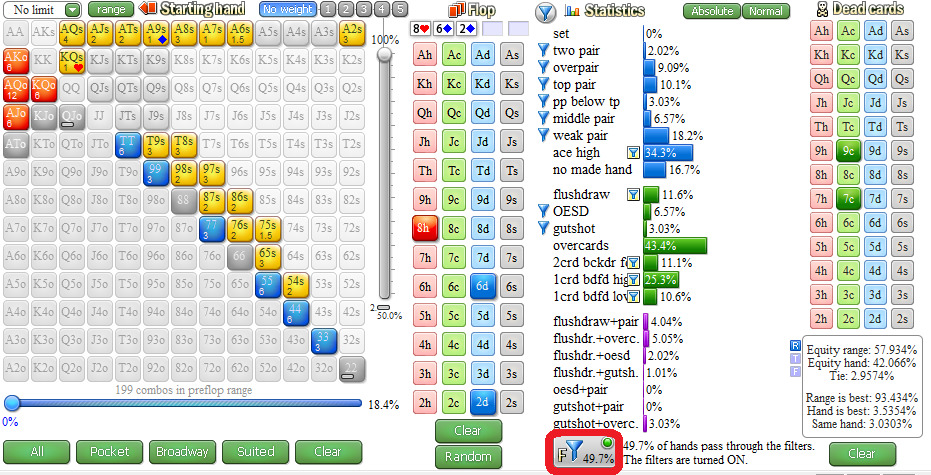 Как разыграть стрит без позиции в 3бет-банке 3