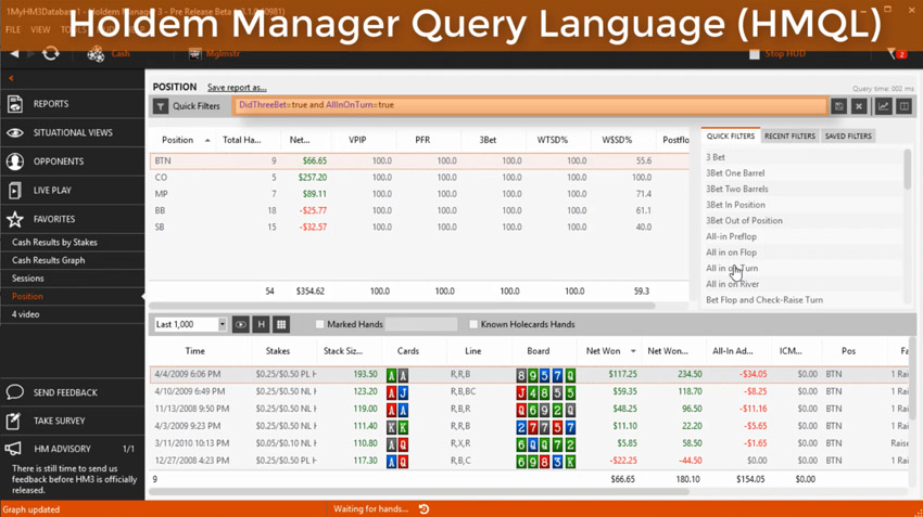 Обзор новых возможностей Holdem Manager 3 4