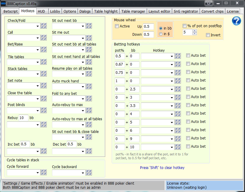 Обзор 888Caption: вспомогательный софт для игры в сети 888/Pacific 7