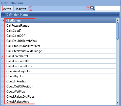 NoteCaddy: разбираемся с фильтрами и Note Definitions 1