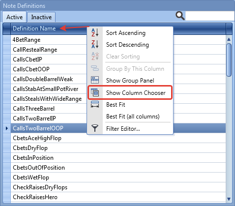 NoteCaddy: разбираемся с фильтрами и Note Definitions 2